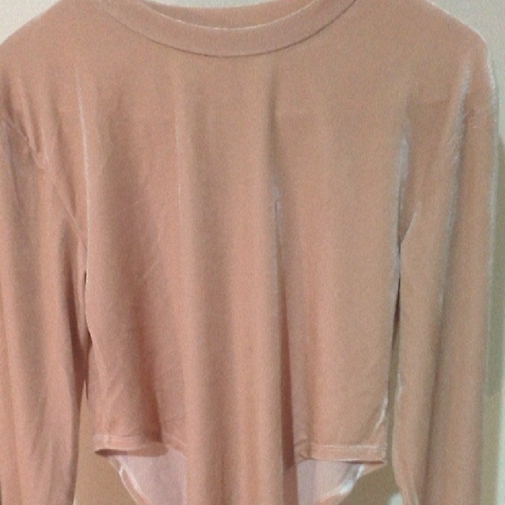 Women's Tan Long Sleeve Top